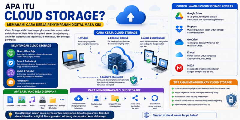 Apa Itu Cloud Storage Memahami Cara Kerja Penyimpanan Digital Masa Kini