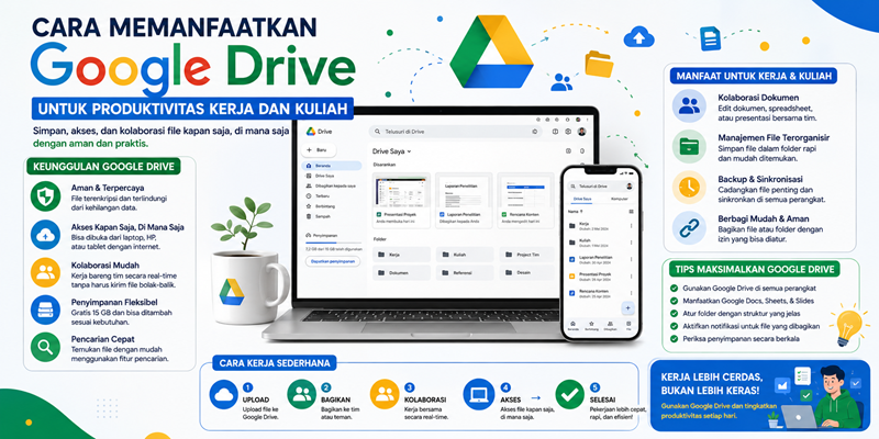 Cara Memanfaatkan Google Drive untuk Produktivitas Kerja dan Kuliah